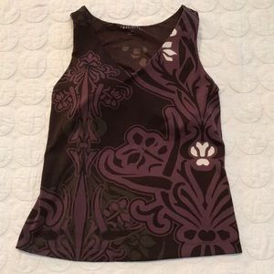 {Athleta} Swim Tank Brown and Purple 34C